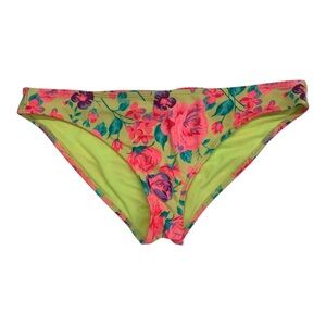 Target Floral Print Scrunch Booty Bikini Bottom
